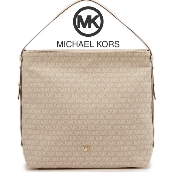 NWT MICHAEL KORS Large Top Zip Hobo Bag - Picture 1 of 5